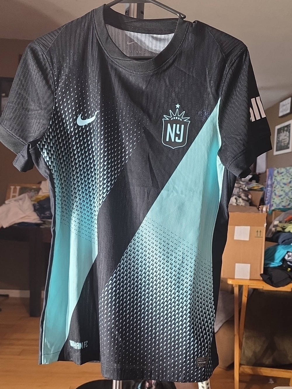 Nike Kids NY Soccer Jersey - Black & Teal